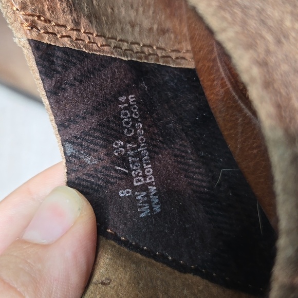 Born Women Ankle Leather Heels Boots shoes sz 8 - Picture 10 of 10